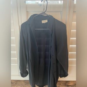 Black button down shirt